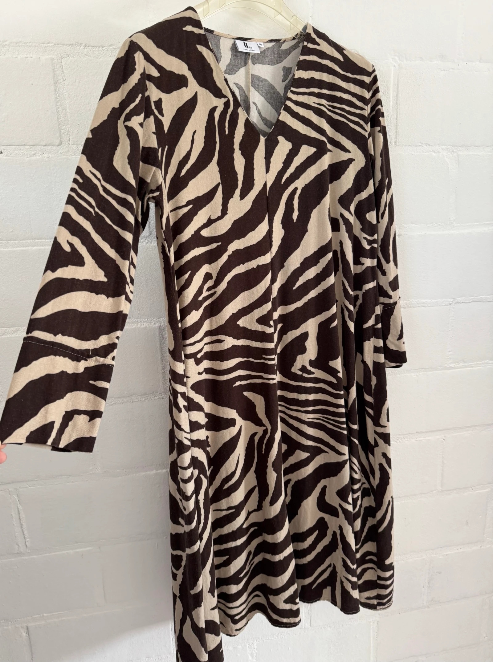 Linea Loressi zebraprint jurk maat 40 linnenmix – photo 5